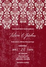 Glamor Lace - Wedding Invitation